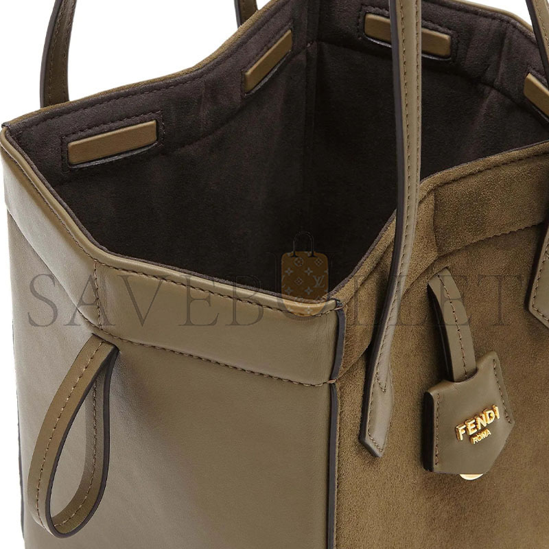 F**di origami mini leather green 8bs083as79f1ppt (19*15*15cm)